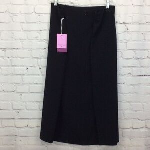 Sergio Hudson Pencil Skirt Women's Size 4x Black Business Formal Front Slit NWT